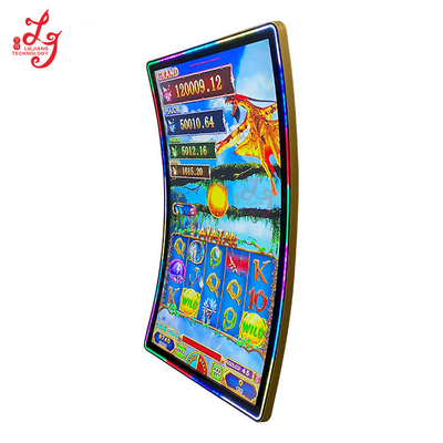 43 Inch Curved bayIIy Touch Screen Monitors With LED Lights Mounted For Sale